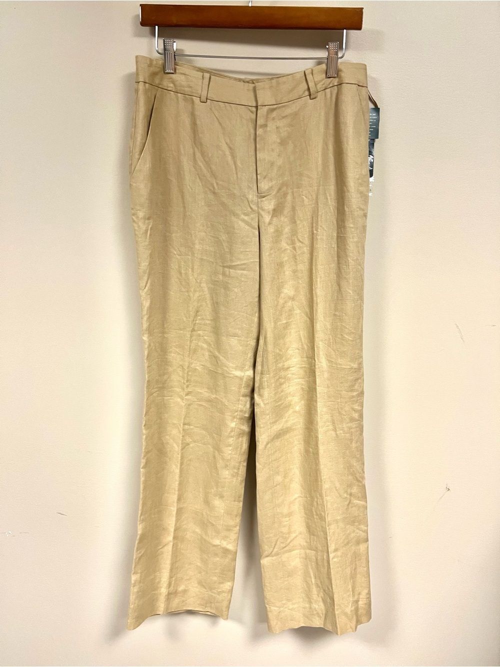 Ralph Lauren Beige Linen Women's Trousers Sz 8